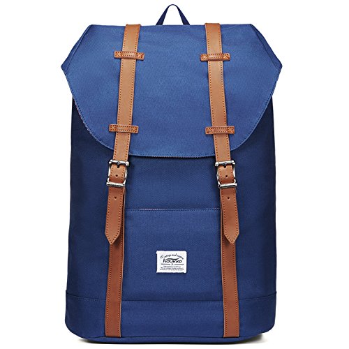 KAUKKO Rucksack Damen Herren Schön und Praktisch Daypack für Schule, Uni, Beruf und Freizeit mit 14" Laptopfach Tasche für den Alltag,18L von KAUKKO