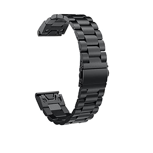 KAVJU 22 26 20 mm Uhrenarmband für Garmin Fenix 6Xpro 5 5X Plus 3HR Edelstahlband Fenix6 Fenix5 Watch Schnellverschluss-Armband, 26mm For Fenix 5X 5XPlus, Achat von KAVJU