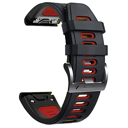 KAVJU 22 x 26 mm Schnellverschluss EasyFit Silikon-Uhrenarmband für Garmin Fenix 6 6X Pro 5 5X 945 Descent MK1 Wirstband Armband, 22mm Fenix 6 6 Pro, Achat von KAVJU