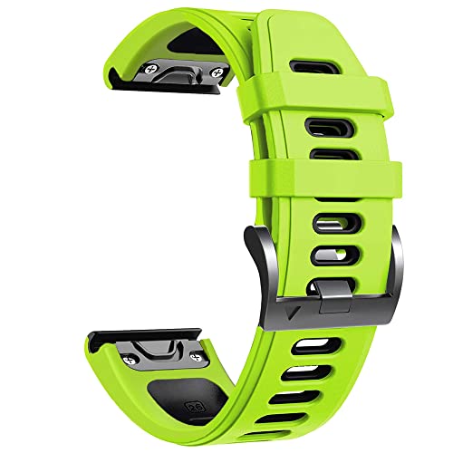 KAVJU 22 x 26 mm Schnellverschluss EasyFit Silikon-Uhrenarmband für Garmin Fenix 6 6X Pro 5 5X 945 Descent MK1 Wirstband Armband, 26 mm, Achat von KAVJU