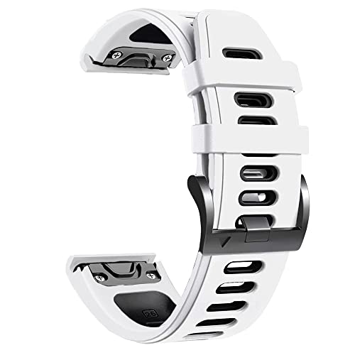 KAVJU 22 x 26 mm Schnellverschluss EasyFit Silikon-Uhrenarmband für Garmin Fenix 6 6X Pro 5 5X 945 Descent MK1 Wirstband Armband, 26mm Fenix 3 HR MK1, Achat von KAVJU