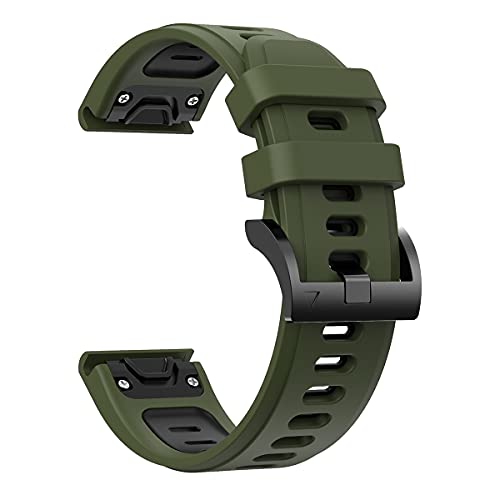 KAVJU 22 x 26 mm Schnellverschluss EasyFit Silikon-Uhrenarmband für Garmin Fenix 6 6X Pro 5 5X 945 Descent MK1 Wirstband Armband, For Approach S60 S62, Achat von KAVJU