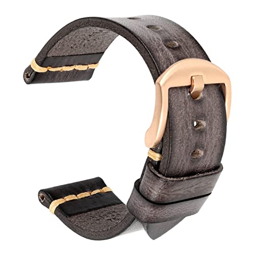 KAVJU Maikes Uhrenarmband aus echtem Leder für Galaxy Watch, 20 mm, 22 mm, 24 mm, Tissote Timex Omega-Armbänder, 20 mm, Achat von KAVJU