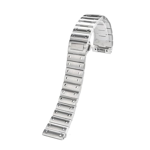 KAVJU Massives 316L-Edelstahlarmband, angepasst für Cartier Santos Uhrenarmband Santos100 Santos mit Schmetterlingsschnalle, 21 mm, 21 mm, Achat von KAVJU