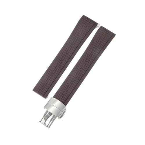 KAVJU Silikon-Uhrenarmband für Patek Philippe, Silikon-Uhrenarmband für Herren, Granate 5164 5167, original, schwarz, Sportarmband, Gummi, 21 mm, 21 mm von KAVJU