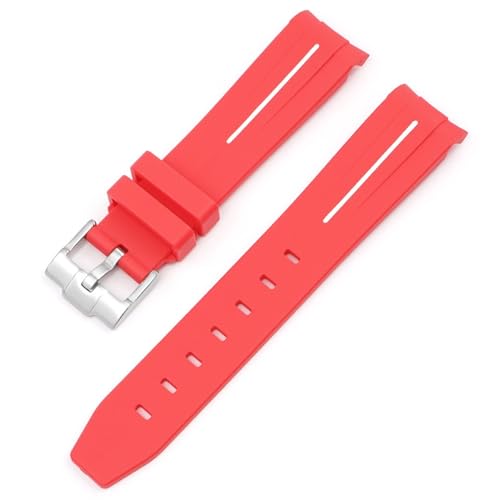 KAVJU Uhrenarmband für Omega Swatch Joint Planet Serie Moon Mercury, gebogenes Gummiarmband für Moonswatch Watch, gebogen, keine Lücke, Gummiarmband, Herren und Damen, 20 mm, 20 mm, Achat KAVJU Uhrenarmband für Omega Swatch Joint Planet Serie Moon Mercury, gebogenes Gummiarmband für Moonswatch Watch, gebogen, keine Lücke, Gummiarmband, Herren und Damen, 20 mm, 20 mm, Achat von KAVJU