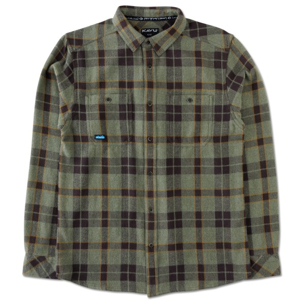 KAVU - Big Joe - Hemd Gr M oliv von KAVU