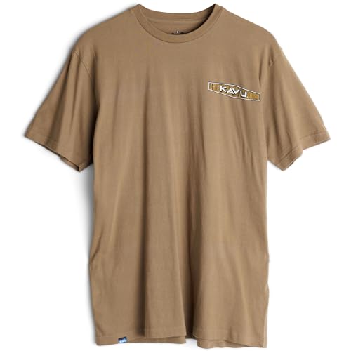 KAVU Herren Pass The Time T-Shirt, Olive, M von KAVU