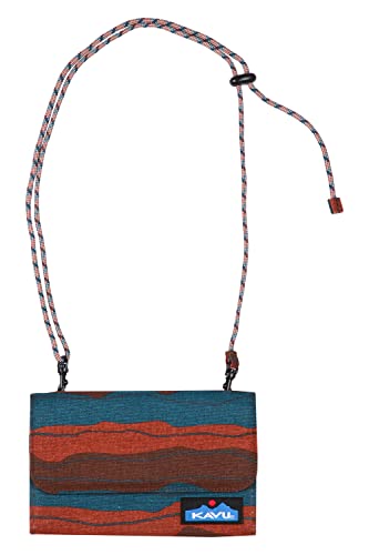 KAVU Islamorada Crossbody Bi-Fold Geldbörse mit Seilriemen, Wave Range, Einheitsgröße von KAVU