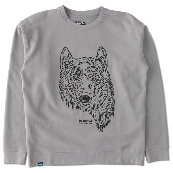 KAVU - Kavu Core Crew - Pullover Gr L grau von KAVU