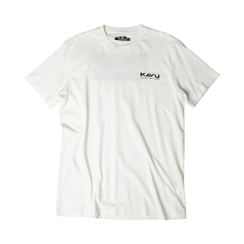 KAVU Klear Above T Shirt Organic Cotton Graphic T Shirt - Off White-L von KAVU