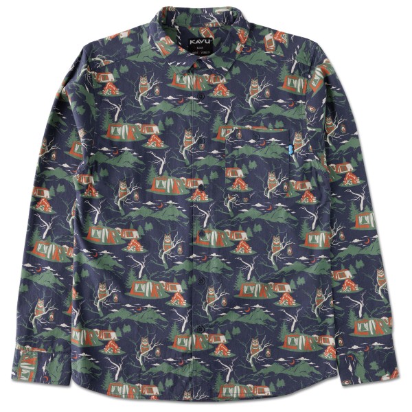KAVU - Westerly - Hemd Gr L blau von KAVU