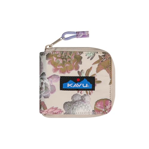 KAVU White Water Bifold Zip Wallet, Sukkulenten, Einheitsgröße von KAVU