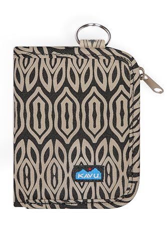 KAVU Zippy Wallet Bi Fold Zip Clutch mit herausnehmbarem Münzfach – dunkle Einlage, Einheitsgröße von KAVU