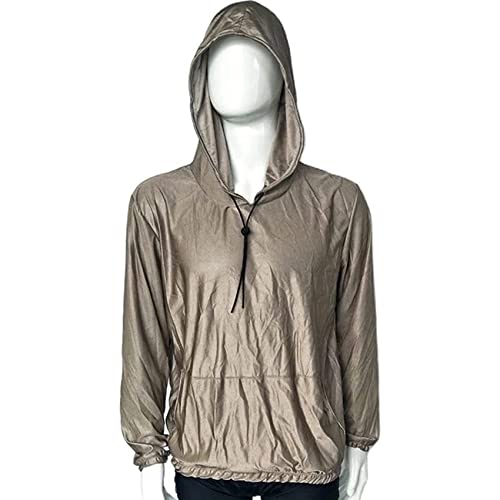 KAXIAA RF EMF 5G Protection Stretch Hoodie, Herren-Anti-Strahlungs-Kleidung mit Hut, Mikrowellenstrahlung, die Freizeitkleidung blockiert,Silber,6XL KAXIAA RF EMF 5G Protection Stretch Hoodie, Herren-Anti-Strahlungs-Kleidung mit Hut, Mikrowellenstrahlung, die Freizeitkleidung blockiert,Silber,6XL von KAXIAA