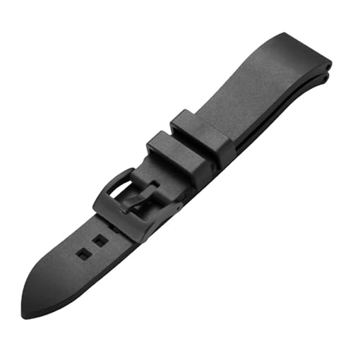 KAXSFE 21 mm Uhrenarmband aus Silikonkautschuk, kompatibel mit Rado Captain Cook Taucherarmband, Schwarz, Grün, Blau, das(Black black,20mm) von KAXSFE