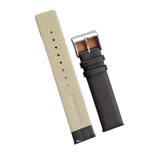 KAXSFE Lederarmband 18 mm 20 mm 22 mm Herren Damen Vintage Schnellverschluss Rindsleder Smart Watch Band Kompatibel mit DW Business Handgelenk Armband(Black 01,20mm) von KAXSFE