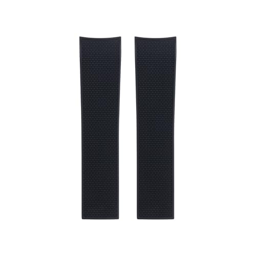 KAXSFE Weiches 21-mm-FKM-Uhrenarmband aus weichem Fluorkautschuk, kompatibel mit dem Longines-Armband L3 Hydroconquest, wasserdichte Armbänder(Black,21MM_NO BUCKLE) von KAXSFE