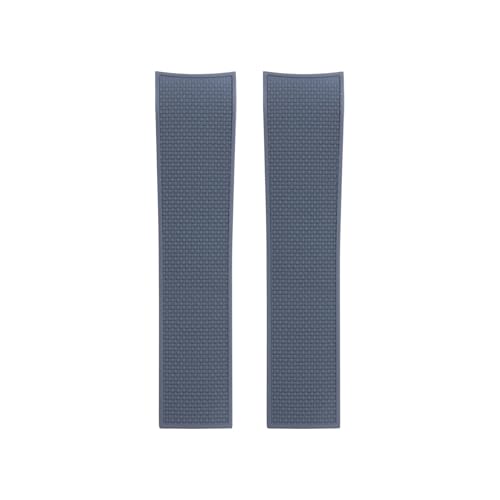 KAXSFE Weiches 21-mm-FKM-Uhrenarmband aus weichem Fluorkautschuk, kompatibel mit dem Longines-Armband L3 Hydroconquest, wasserdichte Armbänder(Grey,21MM_ORIGINAL BUCKLE) von KAXSFE