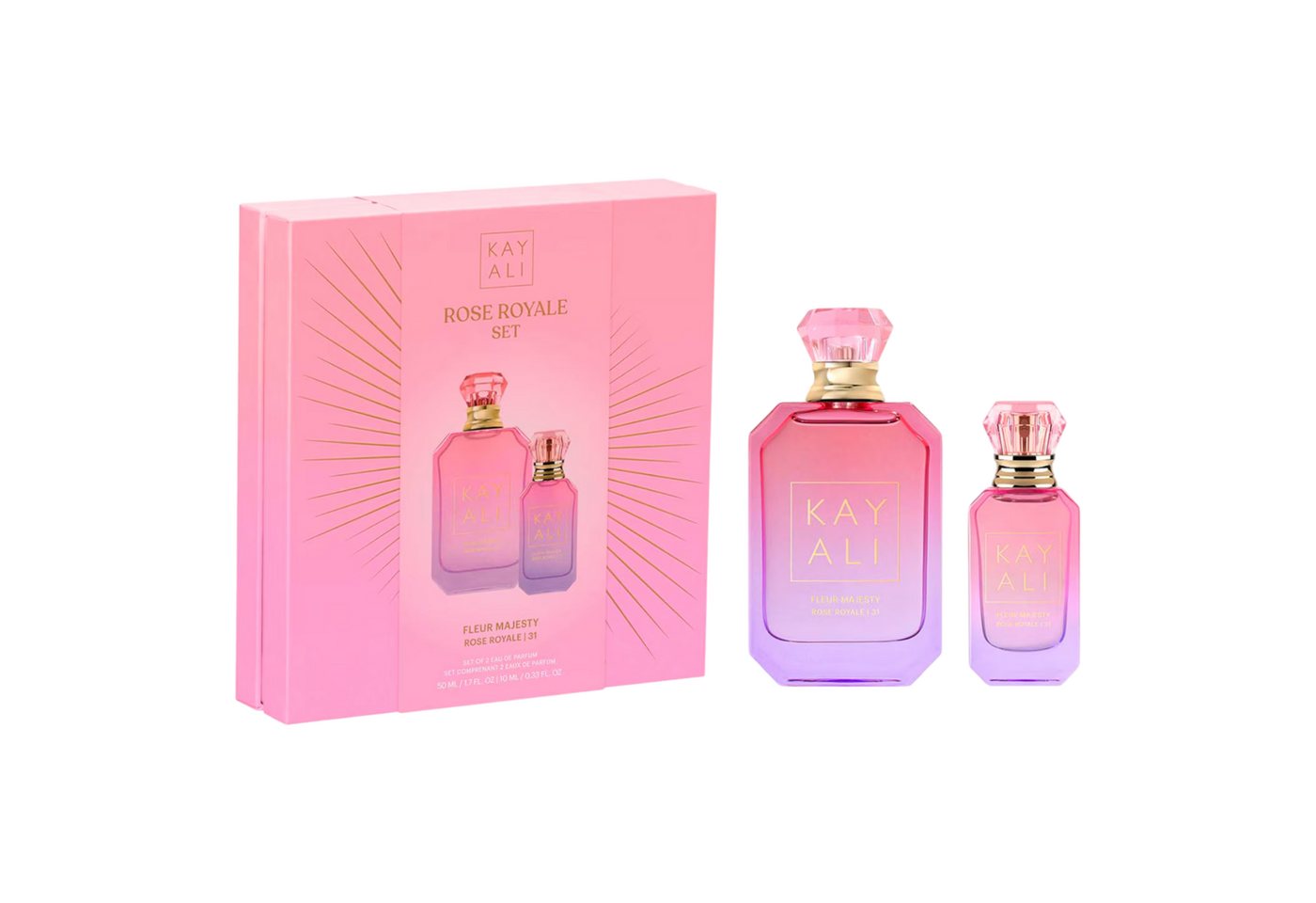 KAYALI Duft-Set Fleur Majesty Rose Royale, 31 – Limitierte Edition mit 50 ml & 10 ml, 2-tlg. KAYALI Duft-Set Fleur Majesty Rose Royale, 31 – Limitierte Edition mit 50 ml & 10 ml, 2-tlg. von KAYALI