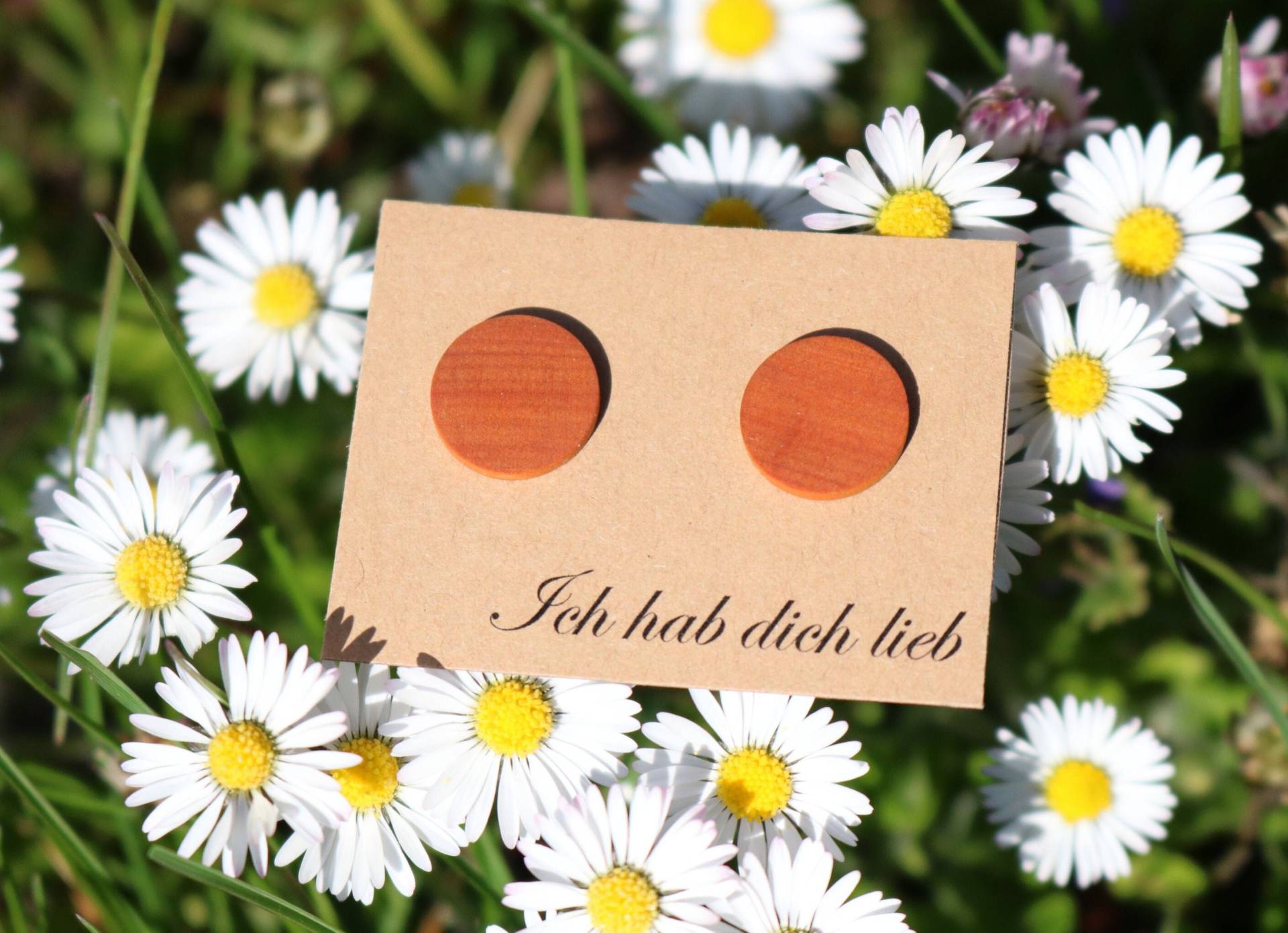 Pero - Ohrringe Aus Peroba Rosa; Holzohrringe; Edelstahl; Schlicht; Holzschmuck; Ohrstecker; Geschenk, Schmuck; Unikat; Einzigartig; Kawam von KAwoodworkandmore