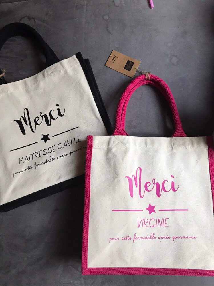 Anpassbare Jute-Canvas-Einkaufstasche - Umhängetasche Strand, Reisen von KBCreations14