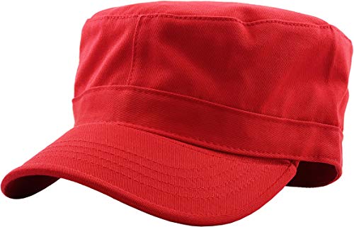 Cadet Army Cap Basic Everyday Military Style Hat (Jetzt mit STASH Pocket Version erhältlich) - - large von KBETHOS