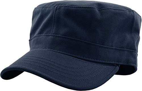 KBETHOS Cadet Army Cap Mütze Herren Schirmmütze Basic Everyday Military Style Hut (jetzt mit Versteck Pocket Version erhältlich), Navy Daily Cadet, X-Large von KBETHOS