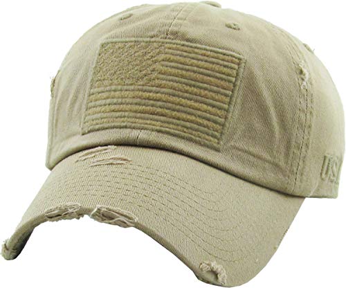 KBETHOS KBVT-209 KHK Tactical Operator mit US Army Military Baseball Cap (einstellbar, (209) Khaki) von KBETHOS