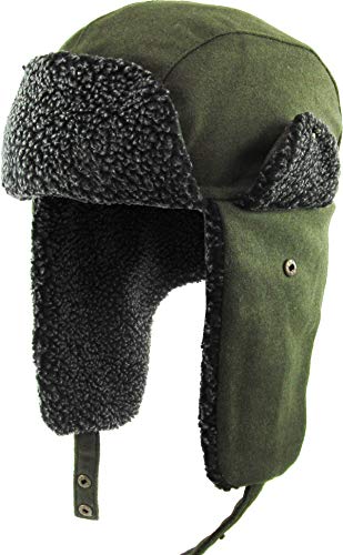 KBETHOS KBW-620 OLV Wool Trooper Trapper Hat Wintermütze von KBETHOS