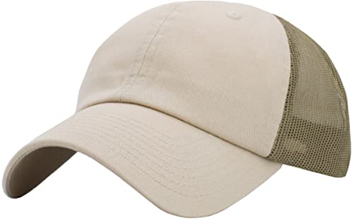 Original klassische Trucker Low Profile Hat Herren Frauen Baseball Cap Dad Hat Verstellbare Unkonstruiert Einfarbig Cap von KBETHOS