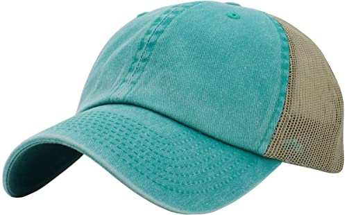 Original klassische Trucker Low Profile Hat Herren Frauen Baseball Cap Dad Hat Verstellbare Unkonstruiert Einfarbig Cap von KBETHOS