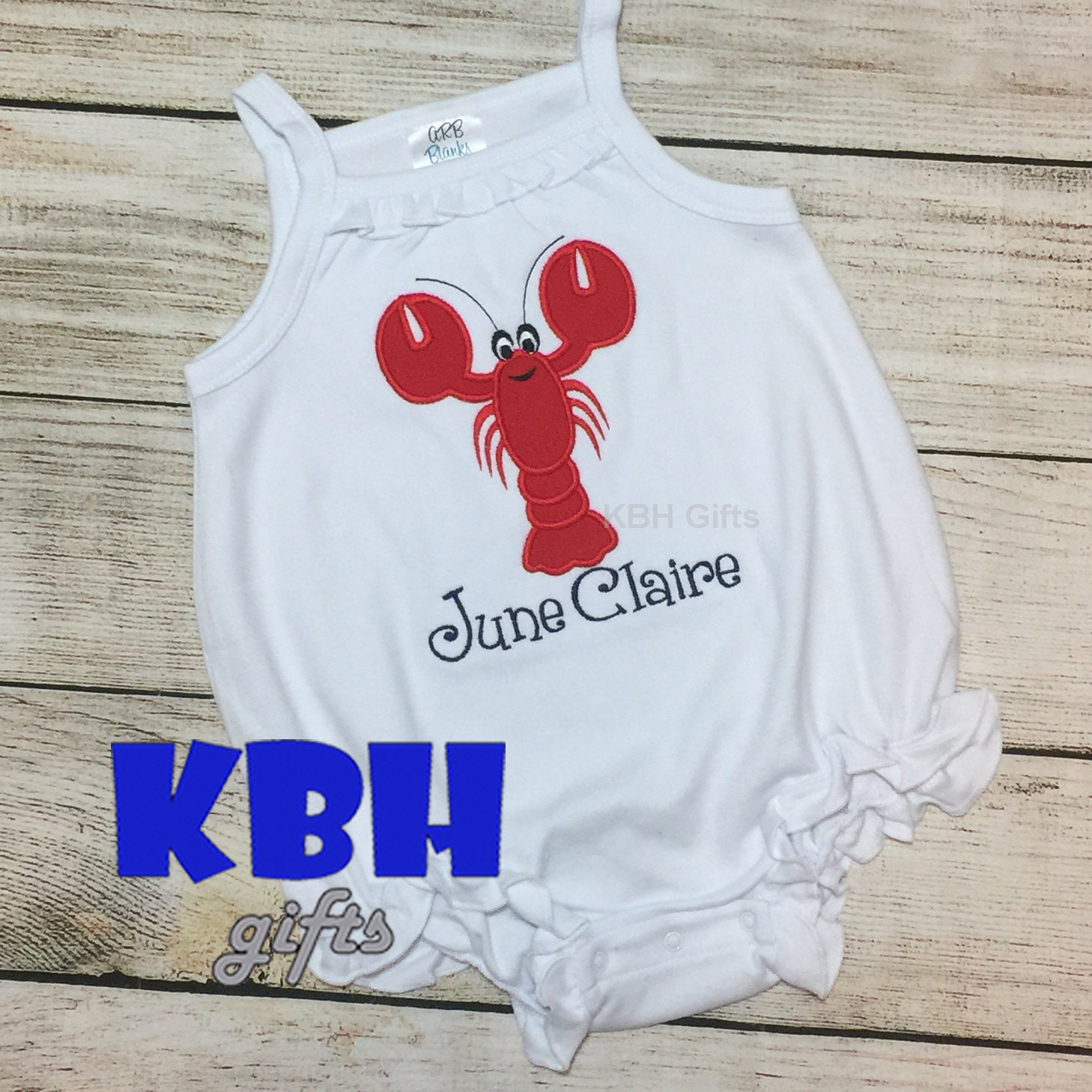 Bestickte Krebse Shirt von KBHgifts