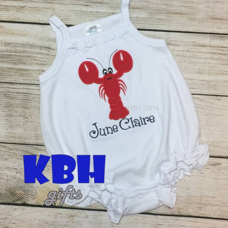 Bestickte Krebse Shirt von KBHgifts