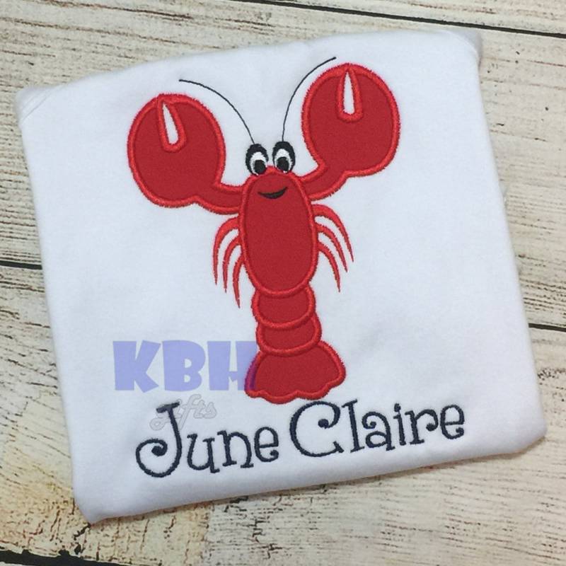 Besticktes Langusten Shirt von KBHgifts