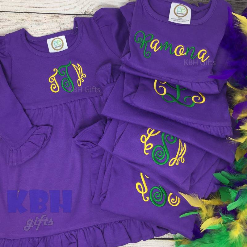 Besticktes Mardi Gras Rüschenkleid von KBHgifts