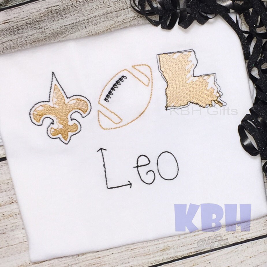 Gestickte Fußball Shirt Bubble Body Strampler von KBHgifts