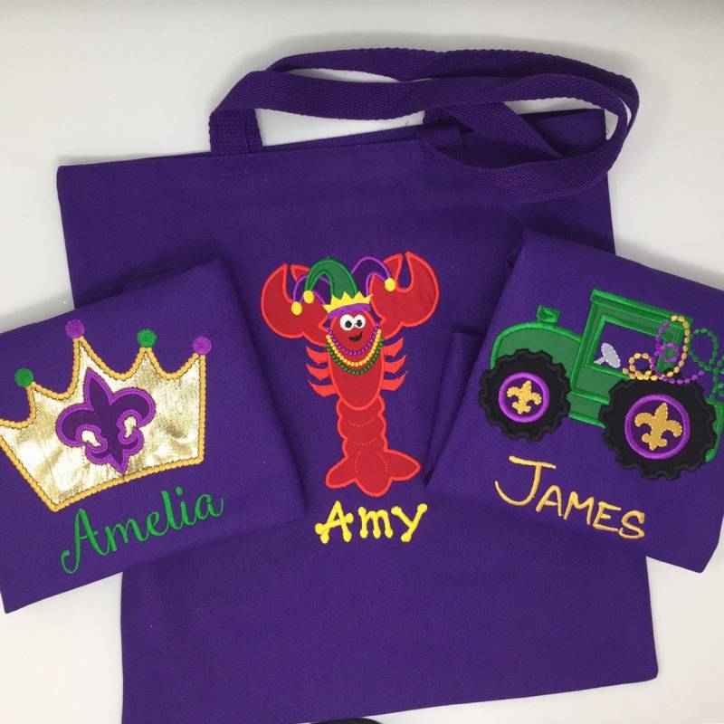 Gestickte Karneval Perlentaschen von KBHgifts