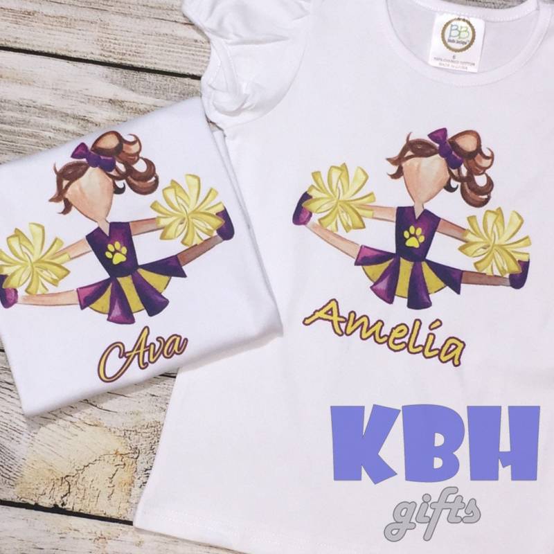 Personalisierte Tiger Cheerleader Fußballtrikot von KBHgifts