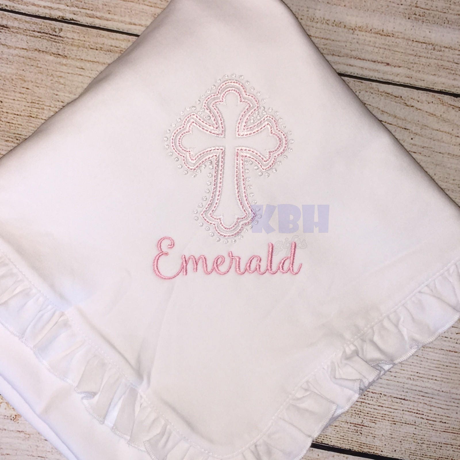 Rüschen Taufdecke/Religiöses Tuch von KBHgifts