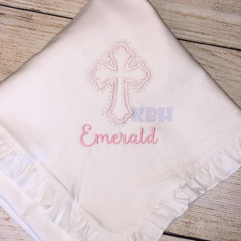 Rüschen Taufdecke/Religiöses Tuch von KBHgifts