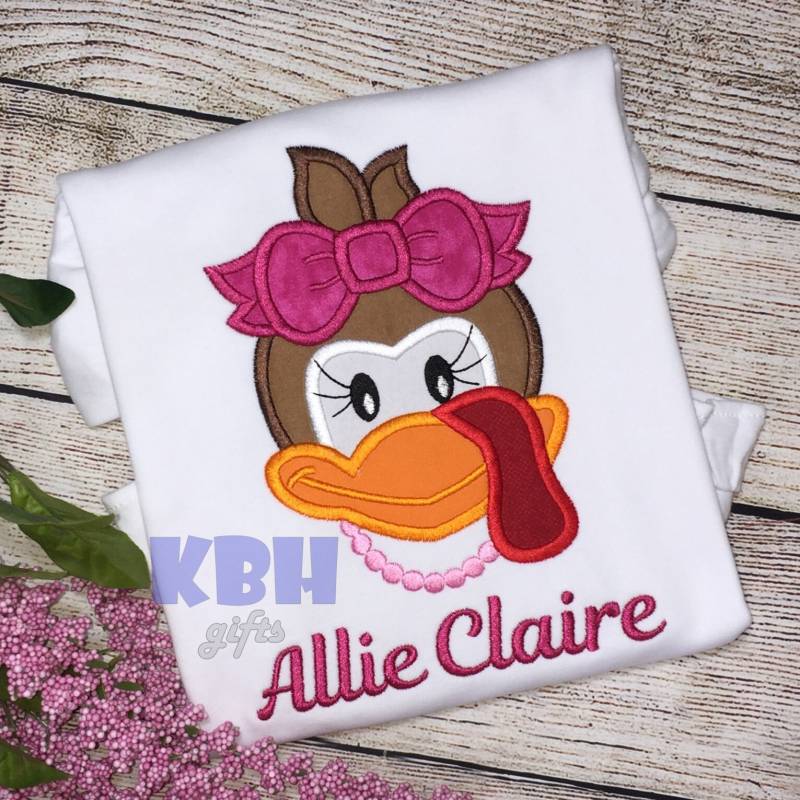 Türkei-Kürbis Bestickt Thanksgiving-Shirt von KBHgifts