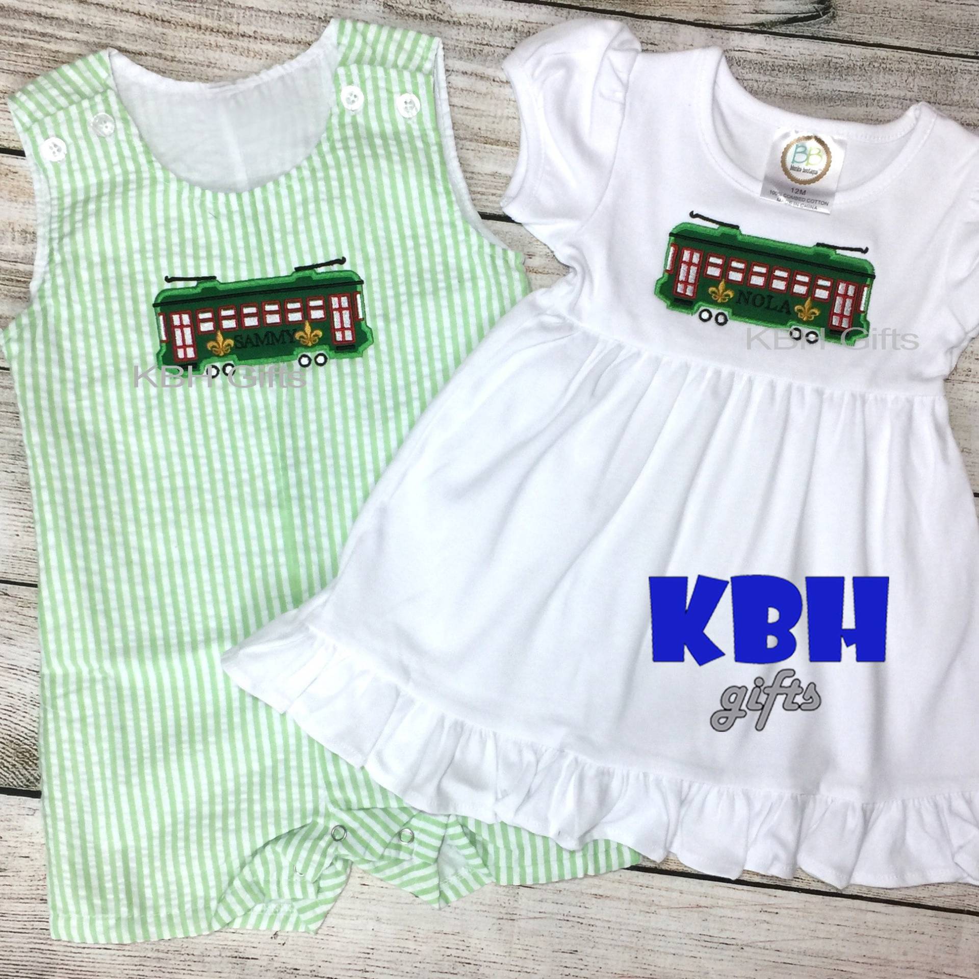 strasse Car Jon Jonjon Aus Seersucker Gestickt von KBHgifts