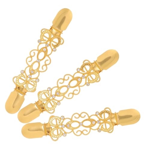 3 STÜCKE Pullover-Clips mit Diamant-Intarsien, Zirkonia, Hemd-Cinch, elegante Zinklegierung, Damen-Accessoires, Retro-Strickjacken-Verschluss, Schalverschluss 3 STÜCKE Pullover-Clips mit Diamant-Intarsien, Zirkonia, Hemd-Cinch, elegante Zinklegierung, Damen-Accessoires, Retro-Strickjacken-Verschluss, Schalverschluss von KBLDOPN