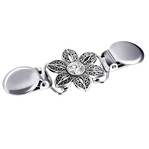 3 Stück Broschen Cardigan Clip Multi Styles for Pullover/Schal/Hemd Dekor Geeignet for offizielle Kleidung Dekoration(Glass flower) von KBLDOPN