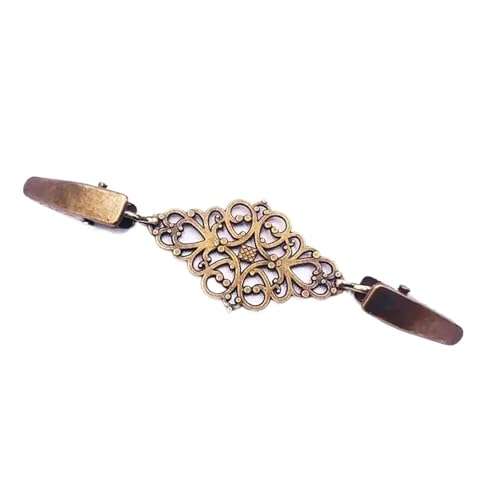 3 stücke Legierung Material Frauen Kleid Decor Nähzubehör Kleidung Clip Strickjacke Klemmen Befestigungen for Stoff(Bronze-A) von KBLDOPN