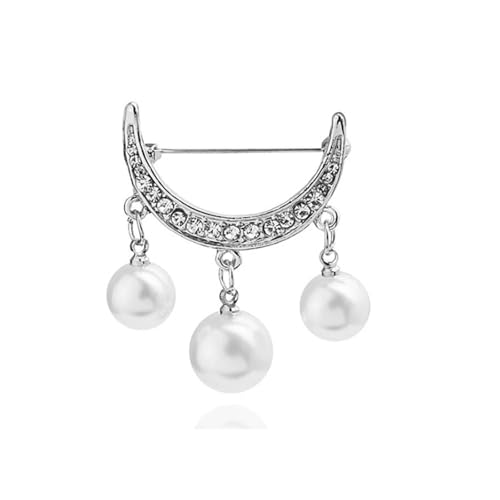 3 stücke Multifunktions Perle Geometrische Strass Brosche Schnalle Pin Wasit Tighting Pins Bowknot Strickjacke Clip Schmuck Zubehör(Color 07) von KBLDOPN