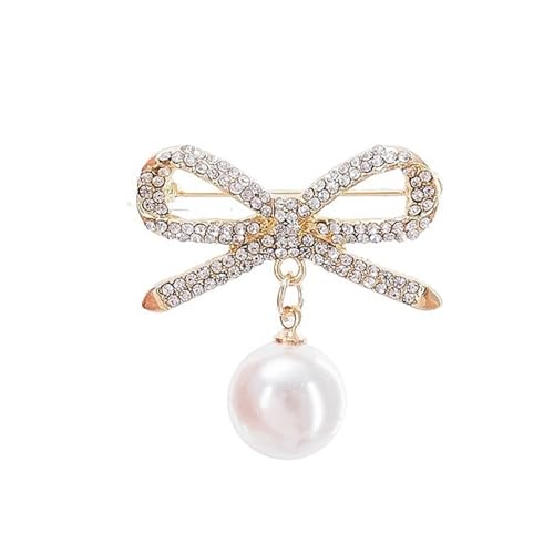 3 stücke Multifunktions Perle Geometrische Strass Brosche Schnalle Pin Wasit Tighting Pins Bowknot Strickjacke Clip Schmuck Zubehör(Color 10) von KBLDOPN