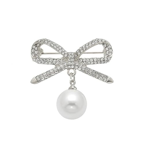 3 stücke Multifunktions Perle Geometrische Strass Brosche Schnalle Pin Wasit Tighting Pins Bowknot Strickjacke Clip Schmuck Zubehör(Color 12) von KBLDOPN