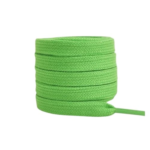 4 stücke Flache Baumwoll-Schnürsenkel for Turnschuhe Schnürsenkel High-top Canvas Casual Schnürsenkel Keine Elastizität Schnürsenkel Männer Frauen Für Sportschuhe Turnschuhe Laufschuhe(Green,100cm) von KBLDOPN